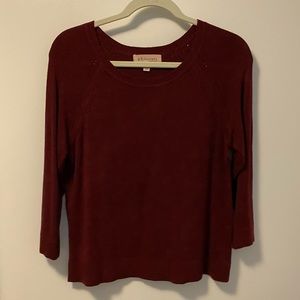 Philosophy sz M maroon sweater. Never worn.